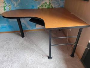 lot 91 image: Corner Home Office Workstation Desk