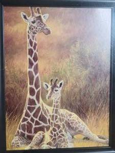 lot 107 image: Exotic Giraffe Fine Art Print