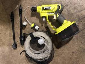 RYOBI ONE 18V EZClean 320 PSI 0.8 GPM Cordless Battery Cold Water Power Cleaner (Tool Only)   Customer Returns See Pictures