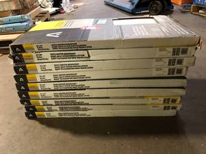 9 Boxes of Armstrong Flooring Universal Bianco Classico 3 MIL x 12 in. W x 12 in. L Peel and Stick Water Resistant Vinyl Tile Flooring (30 sqftcase) Customer Returns See Pictures