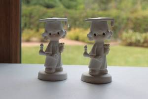 lot 13 image: Precious Moments Graduation Figurines - Set of Two