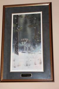 lot 42 image: Shadow Hunter by Rick Kelley Framed Art Print