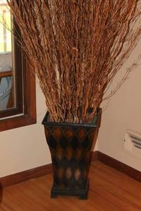 lot 67 image: Decorative Tall Branch Arrangement in Ornate Vase