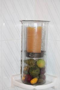 lot 99 image: Decorative Candle Holder, Plant Vase, and Wall Art Set