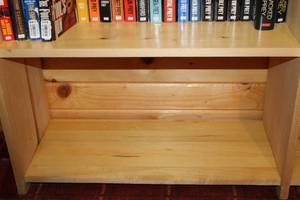 lot B-138 image: Large Collection of Books by Various Authors with Wooden Bookshelf