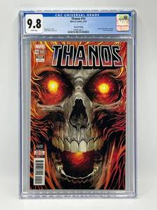 lot 10 image: CGC 9.8 Thanos #15, Marvel Comics (2018) - Second Printing