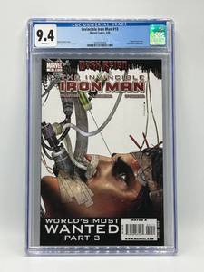 lot 33 image: CGC 9.4 Invincible Iron Man #10, Marvel Comics (2009) - Worlds Most Wanted, Part 3