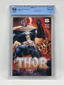 lot 37 image: CBCS 9.8 Thor #6, Marvel Comics (2020) - Second Printing