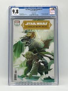 lot 47 image: CGC 9.8 Star Wars The High Republic #1, Marvel Comics (2021) - Yoda Variant Cover
