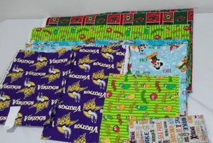 MN Vikings, Wild, Disney Cotton Fabric. Approx. 5 � yds.