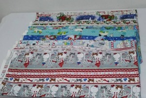 Snowman Cotton Fabric. Approx. 10 yds.