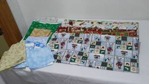 Winter Fun Cotton Fabric. Approx. 10 yds.