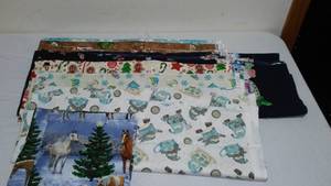 Winter treats Cotton Fabric. Approx. 10 yds.