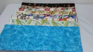Birds Dragonfly�s and Christmas music Cotton Fabric. Approx. 10 yds.