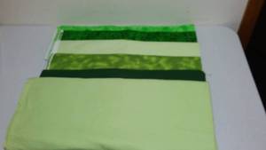 Green Flannel Fabric. Approx. 10 Yds.
