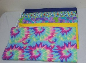 Multi Color Flannel Fabric. Approx. 10 Yds.