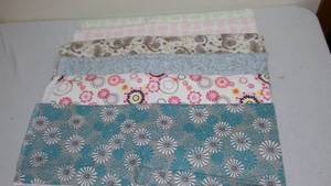 Flowers Flannel Fabric. Approx. 9 Yds.
