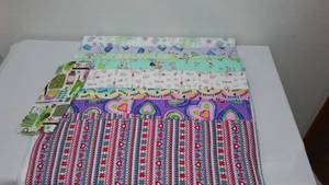 Hearts, Sewing, Chic Fashion Flannel Fabric. Approx. 10 Yds.
