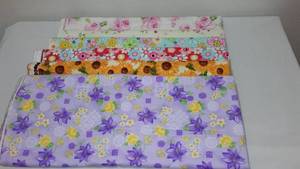 Flowers Flannel Fabric. Approx. 9 yds.