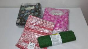Snowflakes Flannel Fabric. Approx. 10 yds.