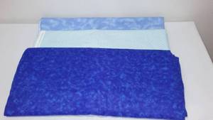 Blue Flannel Fabric. Approx. 10 yds.
