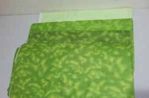 Green Flannel Fabric. Approx. 9 yds.