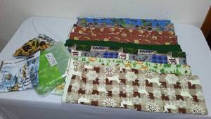 Outdoorwildlife Flannel Fabric. Approx. 10 yds.