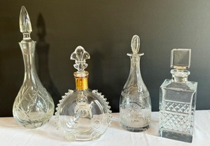 lot 75 image: Four Beautiful Liquor Decanters