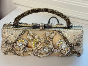 lot 147 image: Vintage Mary Francis Champagne and Kisses Handbag with Tags