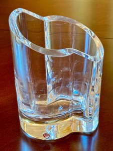 lot 160 image: Vintage Orrefors Art Glass Vase  Vintage Modern Form Orrefors Art Glass Vase