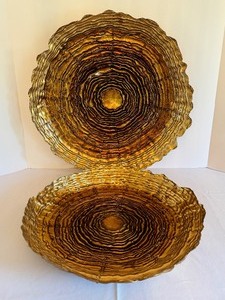 lot 236 image: Two Gold Colored Platters