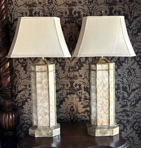 lot 186 image: Pair of Stylish Table Lamps
