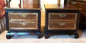 lot 196 image: Pair of Broyhill Premier Nightstands