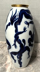 lot 217 image: Bacchanale Vase by Bernardaud Limoges of France