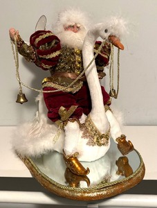 lot 324B image: Mark Roberts Santa on a Swan Decorative Figurine