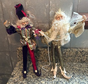 lot 279 image: Two Charming Jester Dolls