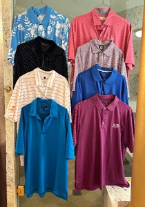 lot 237B image: 8 Quality Short Sleeved Mens Polo Shirts