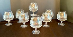 lot 309 image: Set of 8 Mikasa Park Avenue Brandy Snifter Glasses
