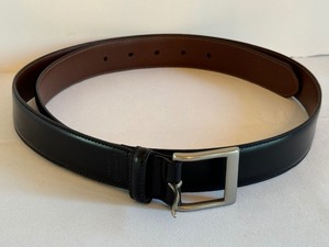 lot 349 image: Mens Black Leather Coach Belt