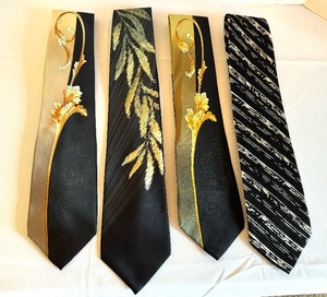 lot 345 image: Four Vitalino Pancaldi Mens Dress Ties