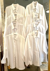 lot 368 image: Eight Mens White Size XL Shirts by Princeton and Simpson Sin Tailor