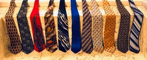 lot 369 image: Eleven Beautiful Mens Dress Ties by Barbara Blank, Lanvin, Fabio Fazio, Robert Daskal and More