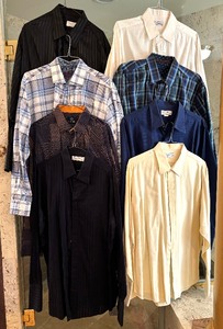 lot 243E image: Eight Size XL Mens Button Up Shirts by Chavez, Marcello, Princeton and More