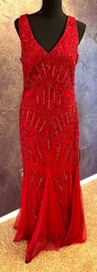 lot 49E image: Radiant Red Evening Gown  Dress by Cache