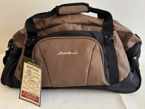 lot 72 image: New Old Stock EDDIE BAUER Eastlake Brown Canvas Sport Duffle Bag