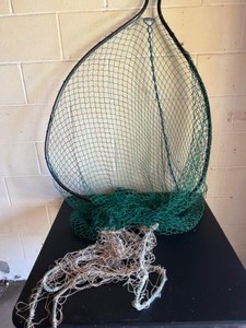 lot 139 image: Large FISHING Landing NET and Weighted Throwing Net