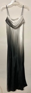 lot 192 image: Vintage 90s Ombre Satin Evening Dress by JUMP Wendy Choitime USA Slim Spaghetti Strap Long Dress