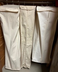 lot 203 image: Lot of Cotton Inner Closet BULK GARMENT BAGS Storage Bags For Clothing - Qty 3