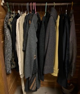 lot 208 image: Large Lot of Womens Fall Winter Clothing including Sweaters, Jackets & Tops - Qty 15