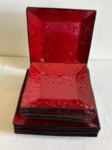 lot 255 image: ROSCHER - Abbey Pattern Stoneware Dinner & Salad Plates - Qty 12